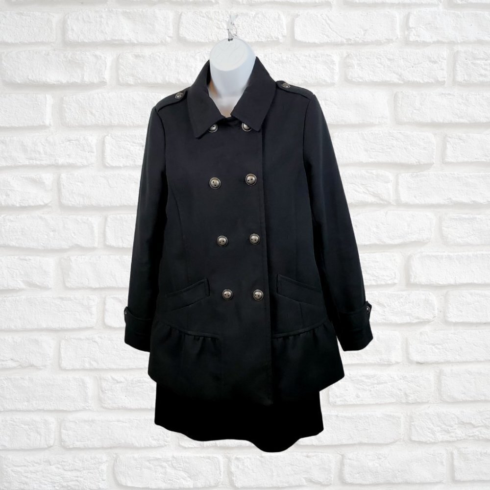 Pink Envelope Size Medium Peplum Peacoat